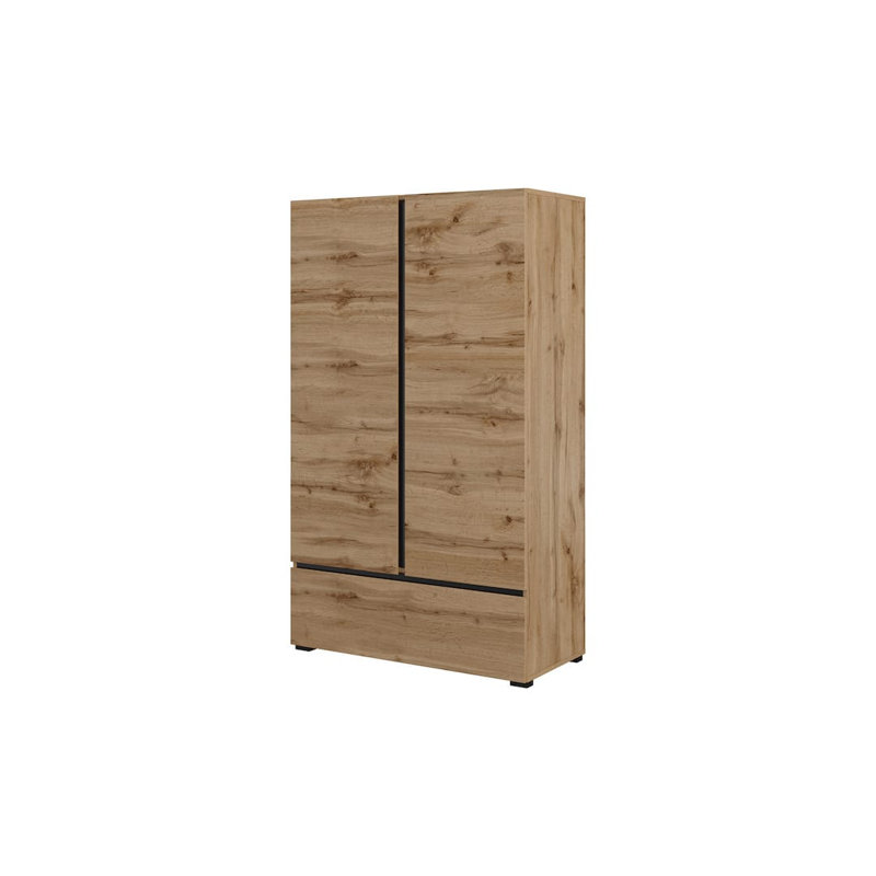 Shamiah 2 Door Manufactured Wood Wardrobe, White
