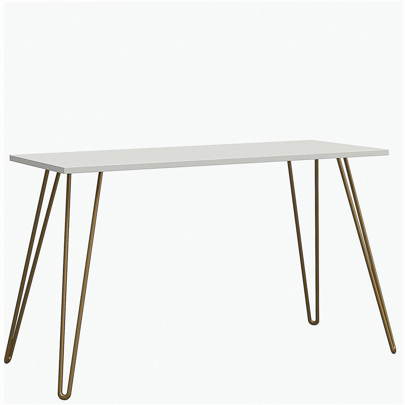 Bureau Owen, Blanc / Doré