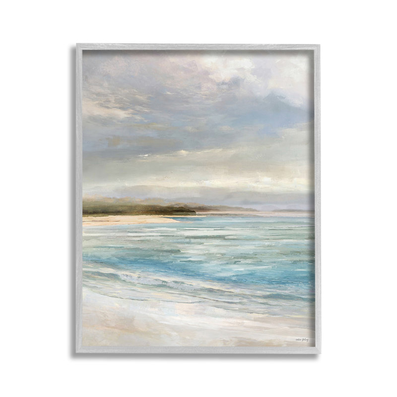 «Overcast Beach Scenery», art de la giclée par Amber Sterling, Estampe numérique Farmhouse, H 14 po x l 11 po