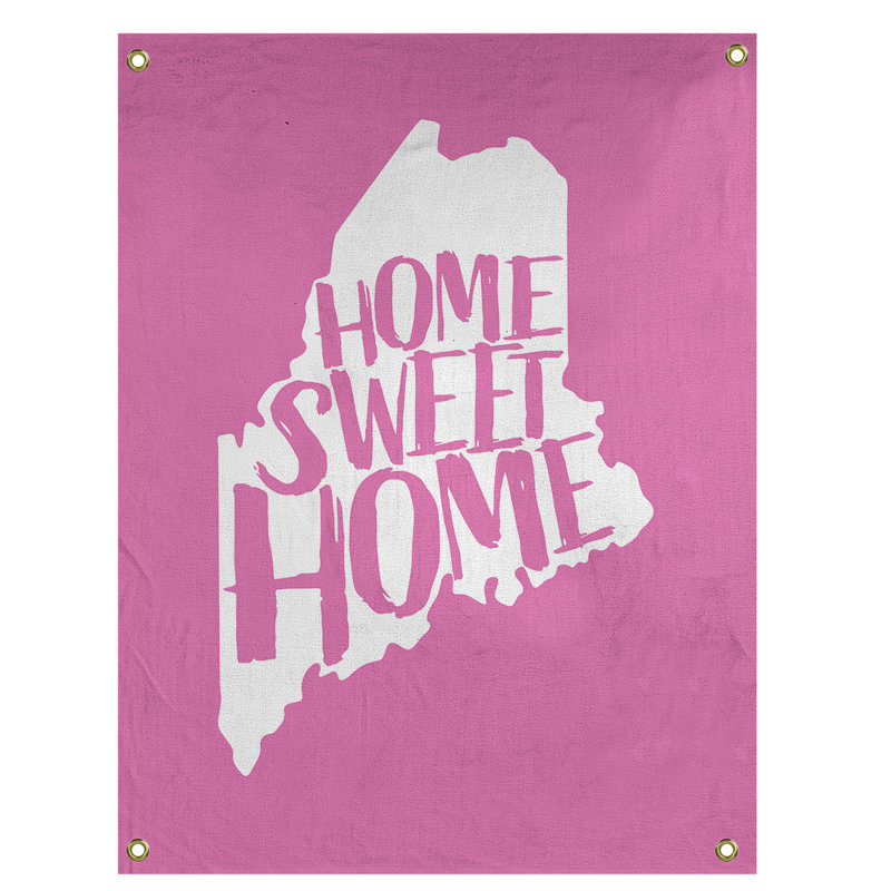 Tapisserie murale pour le maine doux home, H 36 po x l 26 po, Rose