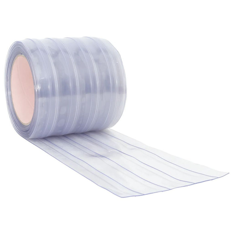 Plastic Sheer Door Curtain Single Panel, Width 20 x Drop 500 cm