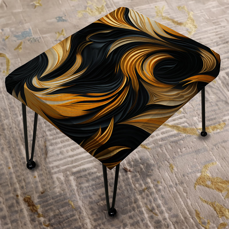 Striped Bengals - Abstract Rectangle Ottoman