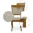 Mattis 3 Piece Dining Set, 2 Classic Style Wood Ronda Chairs W Round Table-928531539