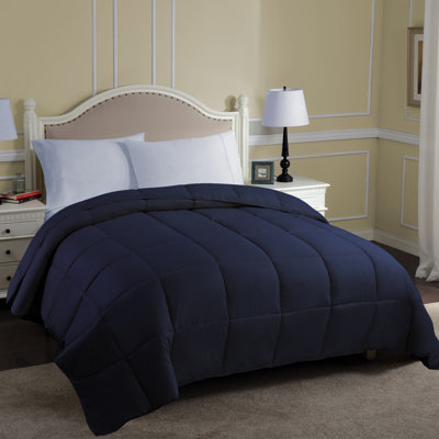Édredon réversible en duvet synthétique hypoallergénique toutes saisons de poids moyen classique