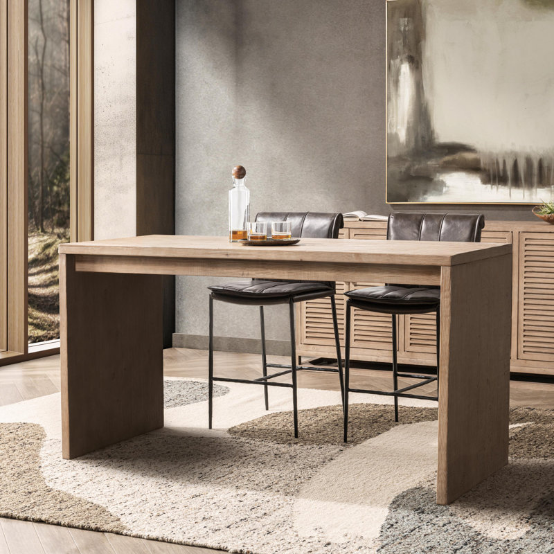 Nalani Reclaimed Pine Wood Counter Dining Table
