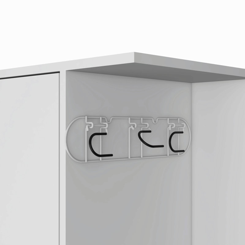 Storage Broom Closet White