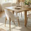 Ensemble de table de salle à manger extensible de 63" à 95" avec 6 chaises rembourrées-131986929