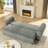 Boneless Corduroy Upholstered 3 Seat Sofa Couch-1643143823