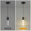 Luminaires suspendus modernes en cristal - Luminaire suspendu à DEL à intensité variable 4500K noir pour îlot de cuisine et chambre à coucher, conception à mini-bulles