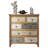 Vintage Wooden Accent Chest with 6 Drawers