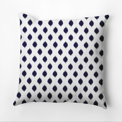 Housse et insert de coussin carré d'extérieur à imprimé géométrique