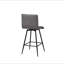Tabouret de comptoir pivotant en similicuir