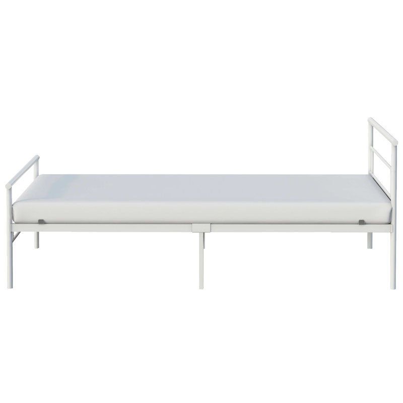 Seattle Metal Twin Bed, White