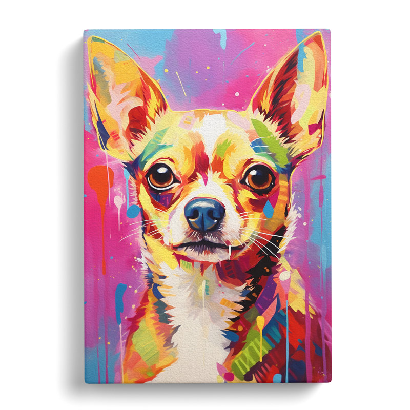 Chihuahua Gestural No.2 - No Frame Print, 76cm H x 50cm W x 3cm D
