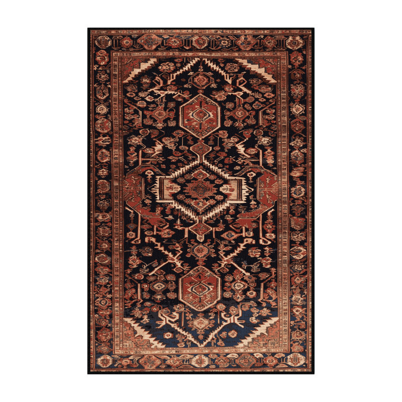 Tapis brun lavable à la machine, Tapis de couloir 2 pi x 4 pi