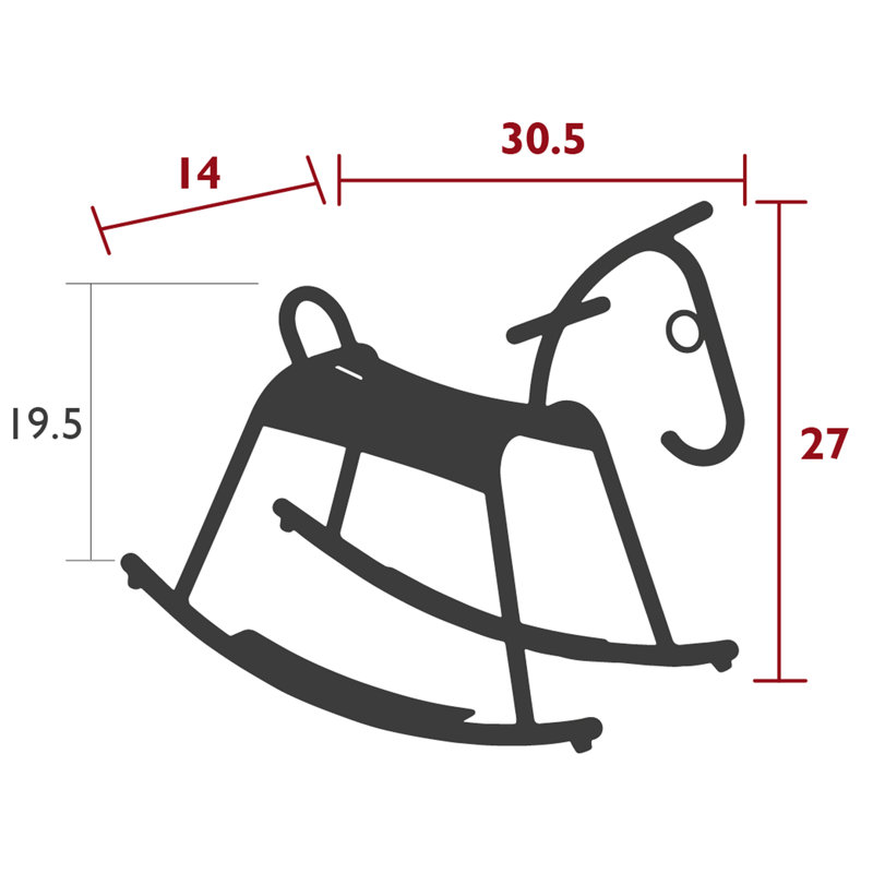 Cheval à bascule Adada, Coton