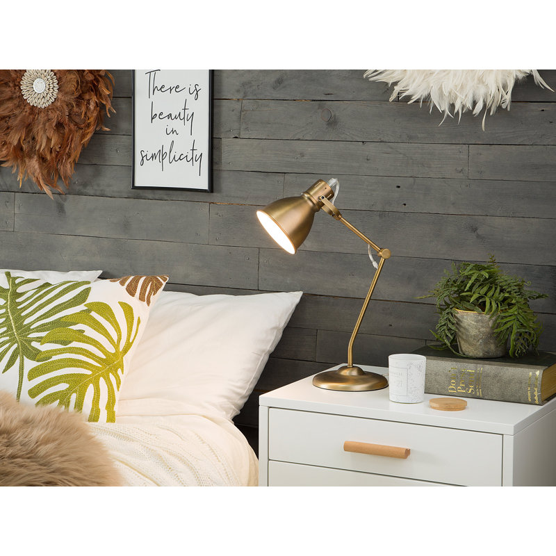 Admer Metal Desk Lamp, Brass
