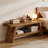 Entryway Bench,2-Tier Shoe Bench,Rectangular Bed Bench