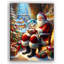 " Enchanted Winter Eve: Santa's Snow Globe - Wrapped Canvas Art Print "-1828615260