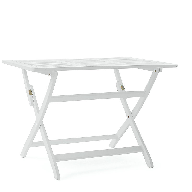Table pliable Positano 43,5 po, Blanc