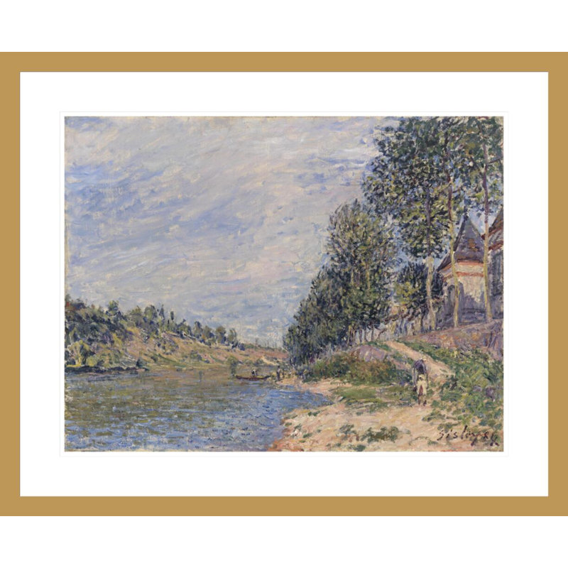 «Le Château de la Croix-Blanche à Saint Mammes» par Alfred Sisley, H 23,5 po x l 28,77 po