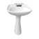 Barclay Hartford 17.75'' White Vitreous China Oval Bathroom Sink with Overflow