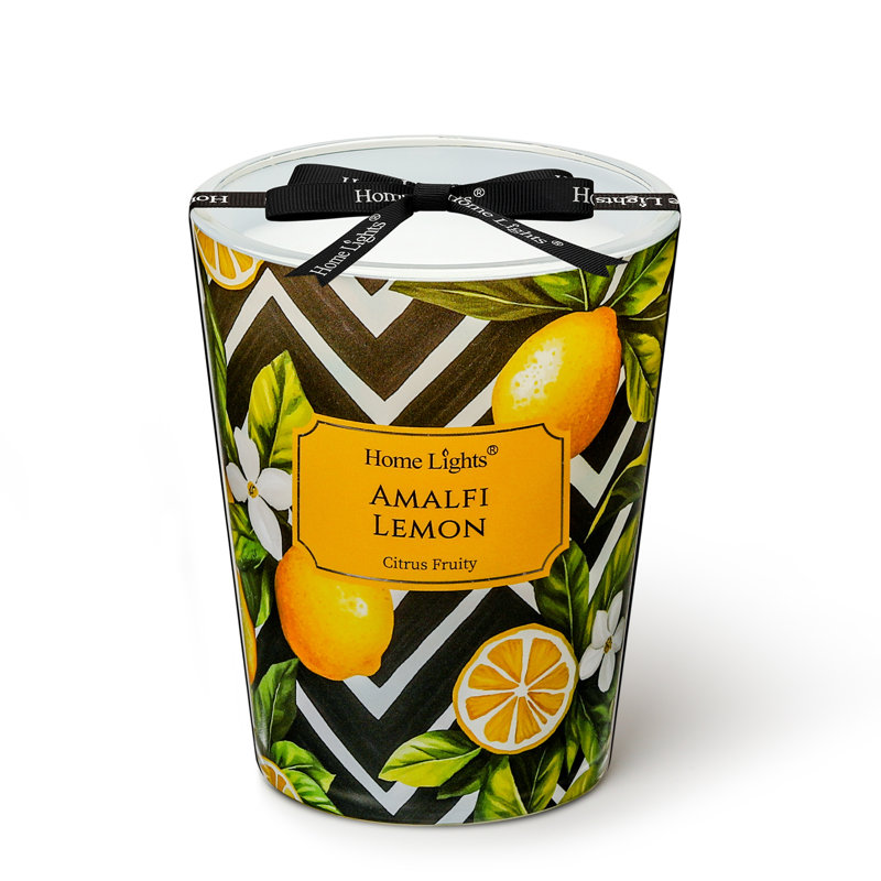 Citron Amalfi | Homelights 1-Wick - 6,7 oz de cire de soja - 40 heures et plus de bougies parfumées