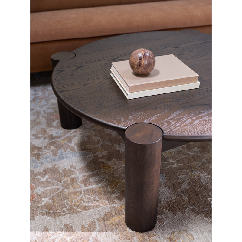 Jack Coffee Table Brushed Natural Oak, Dark Brown