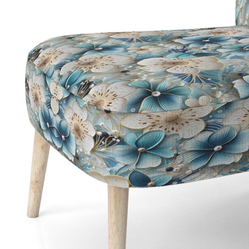 Chaise d'appoint rembourrée Cottage Blue