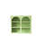 27.56"Glass Doors Modern Two-Door Wall Cabinet With Featuring Three-Tier Storage-1424157188
