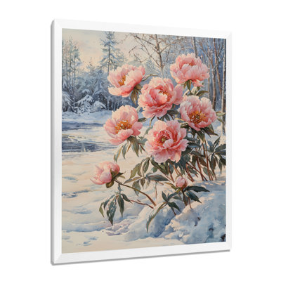 Carnkeeran - Art mural sur toile florale