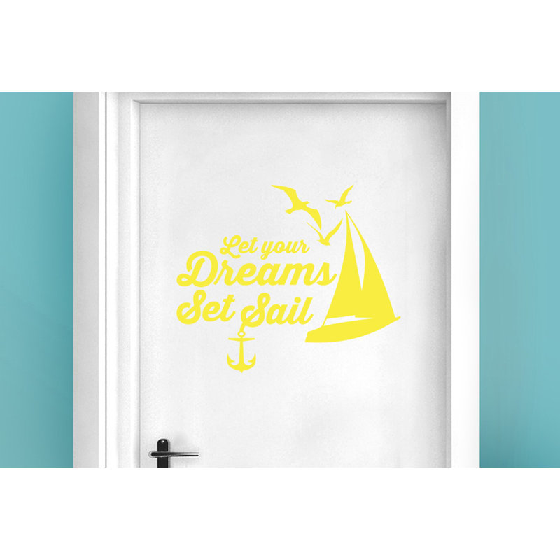 Nautical & Beach Wall Decal, Bright Yellow