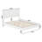 Amandah Low Profile Solid Wood Panel Bed-1063239668-1063239669