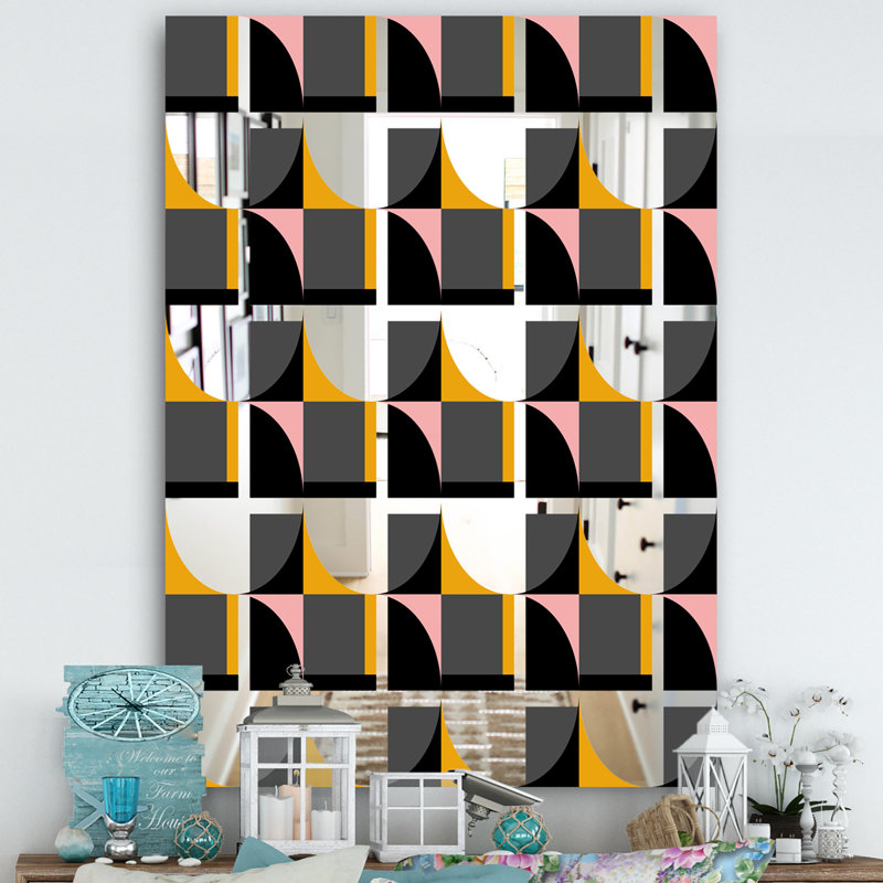 Miroir décoratif contemporain, H 39,4 po x l 29,5 po