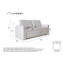 Lucky Lucy 3 Seater Sofa Bed-110836362