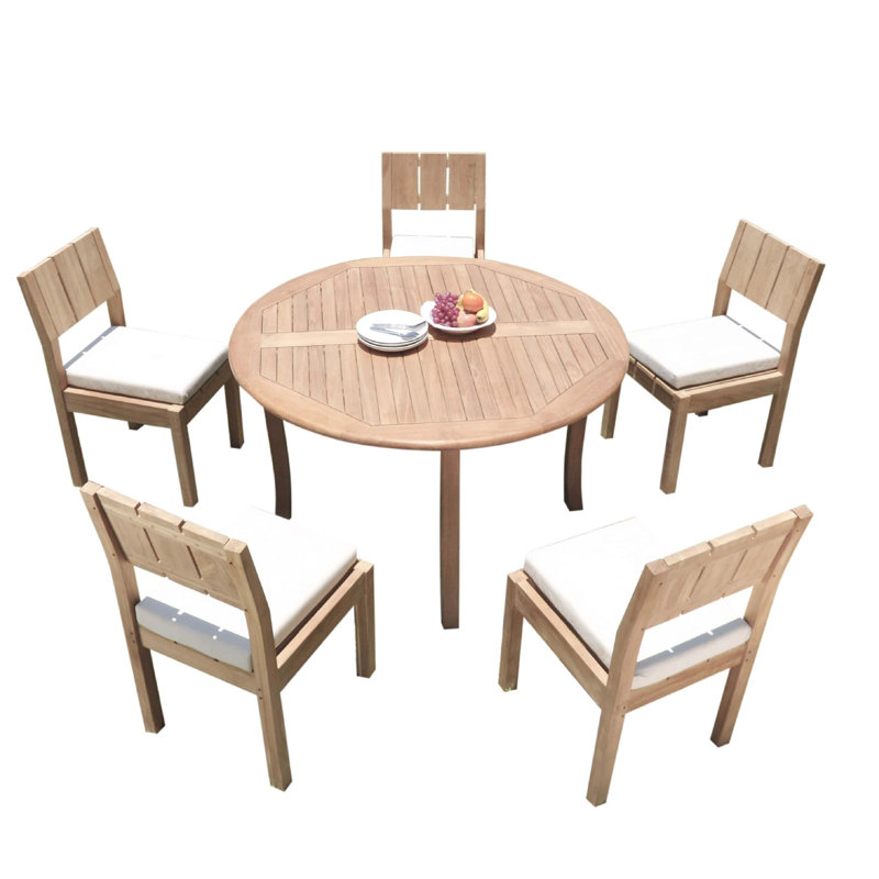 Galilee Outdoor 6 - Piece Teak Dining Set