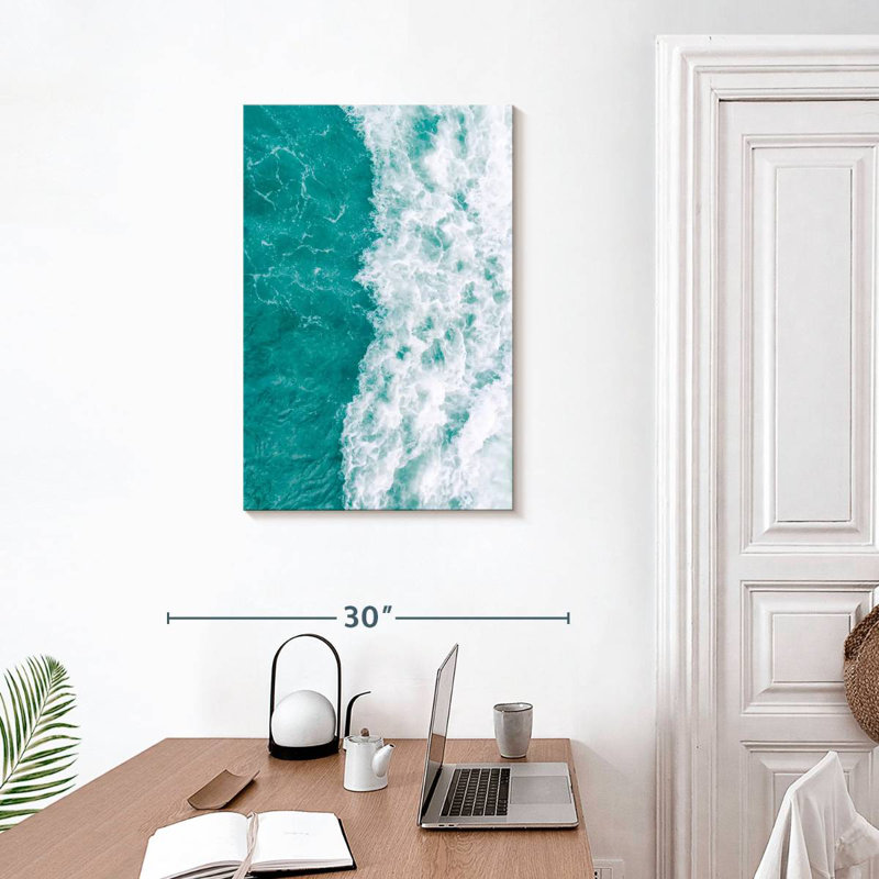 Gillard Summer Tide - vague turquoise, H 30 po x l 20 po