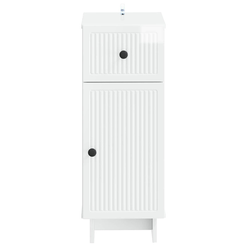 Bathroom Cabinet, High Gloss White