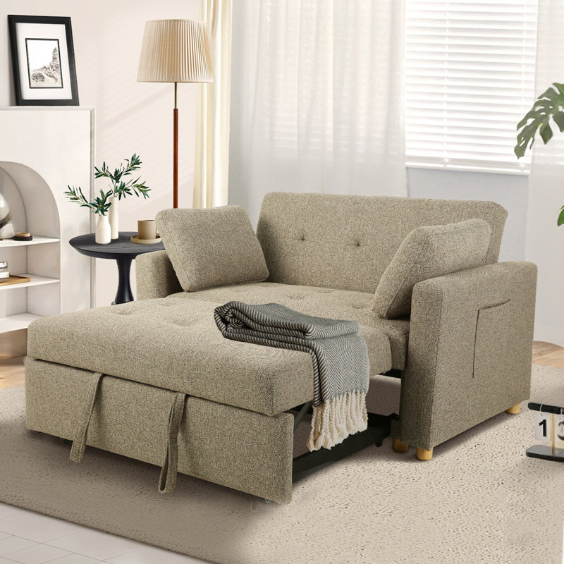 Canapé-lit l 48,5 po Shortridge, Gris brun