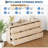 9 Drawer Fluted Dresser for Bedroom 55in Wide Modern Chest of Drawers with Metal Handle Fluted Wood TV Stand Modern Large Dresser Natural Color-452952943