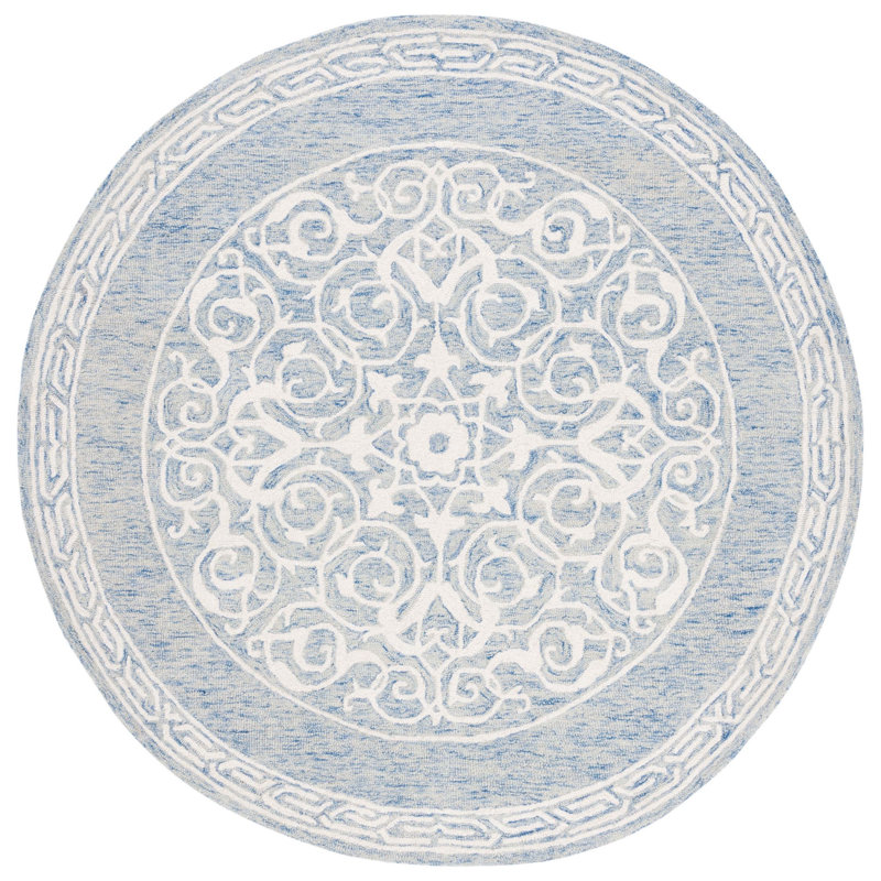 Eletha Hand Tufted Performance Oriental Rug, Round 6'