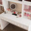 Armoire moderne avec coiffeuse et rangement solide-739342961