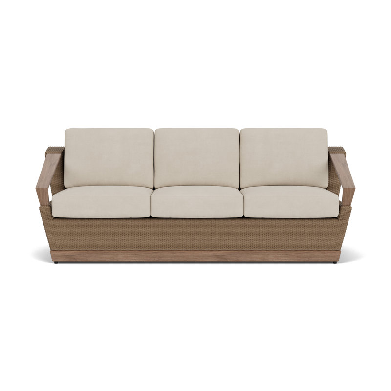 Charisma Outdoor 3 - Seat Patio Sofa, Sandberg Flax