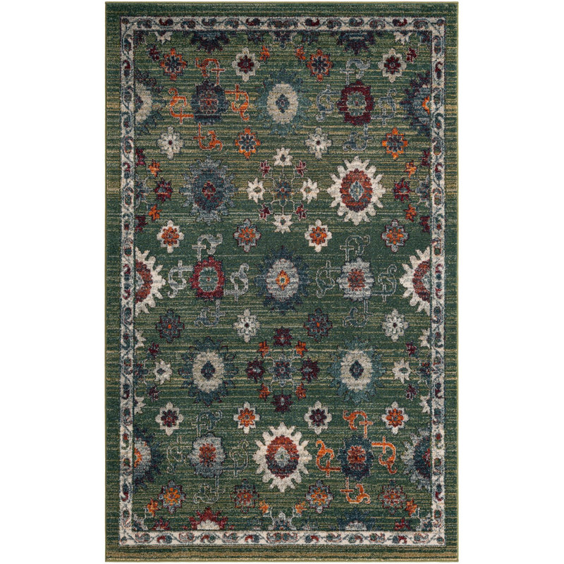  Isabella Rug, Rectangle 5'1'' x 8', Green