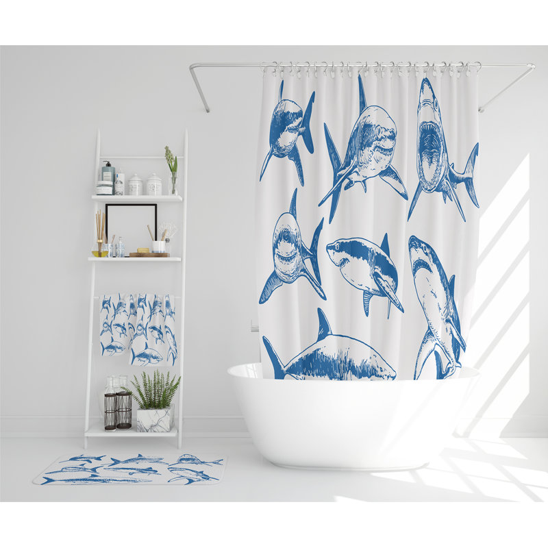 Natanya Polyester Shower Curtain Set