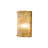 Gold Wall Sconce with Textured Glass Shade