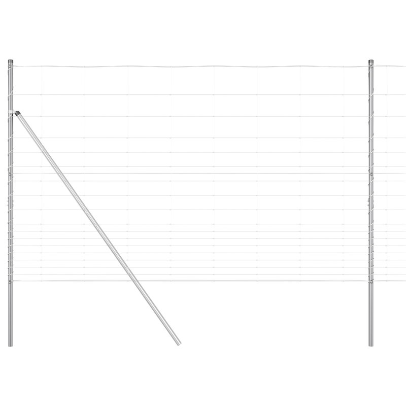 Vidaxl Field Fence Galvanised Steel, 150cm H x 2500cm W