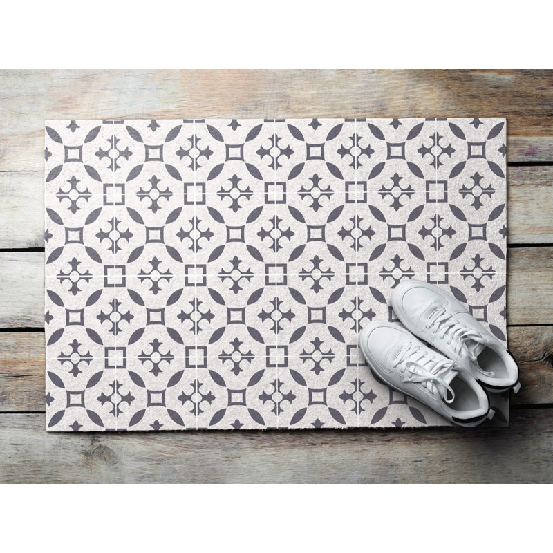 Non-Slip Geometric Outdoor Doormat