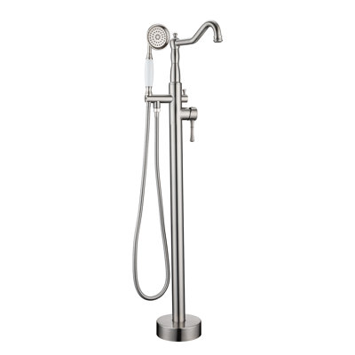 Floor Tub Filler with Diverter