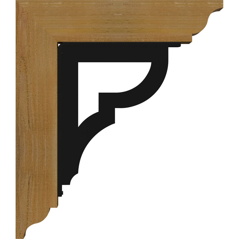 Support de fer triple Bradford, H 23 po x P 20 po, Cèdre rouge de l'Ouest l 4 po x T 4 po (sciage br
